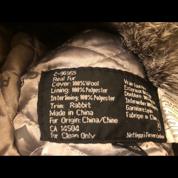 NWOT Paul Leinburd light grey rabbit hat - Picture 3 of 6